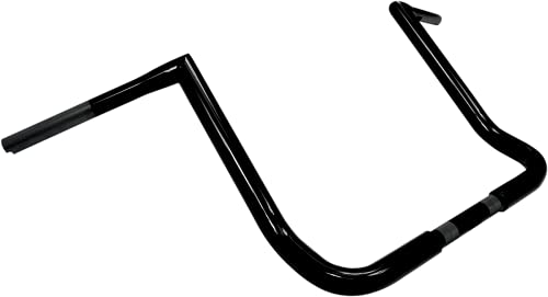 LA CHOPPERS LA-7361-14B 11/4-Inch Twin Peaks Touring Handle Bar, Black, 12 Inches