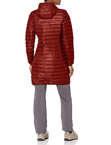 Columbia Women's Flash Forward Long Down Jacket, Deep Rust, Medium