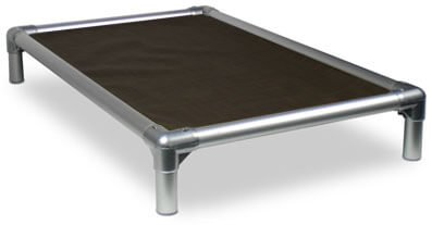 Kuranda All-Aluminum (Silver) Chewproof Dog Bed - XXL (50x36) - Vinyl Weave - Sierra