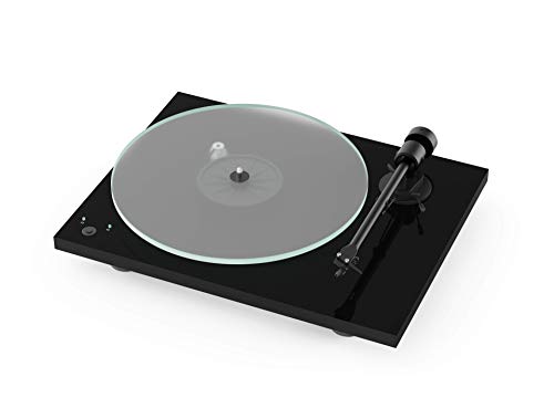 Pro-Ject T1 Phono SB Turntable with Built-in Preamp and Electronic Speed Change (Piano Black)