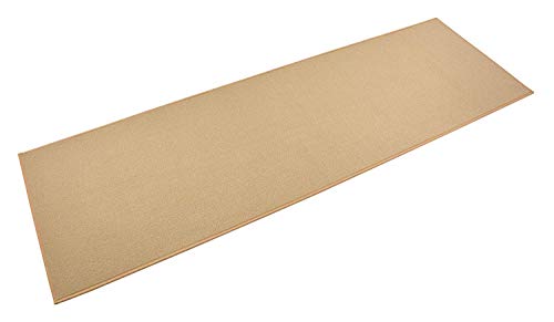 RugStylesOnline Custom Size Solid Color Beige Roll Runner Rug 36 Inch Wide x Your Length Size Choice Slip Skid Resistant Rubber Back Cut to Size Many Color Options (Beige, 25 ft x 36 in)