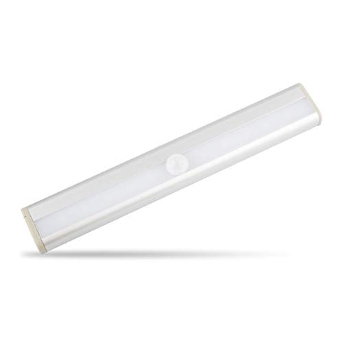 LED Motion Sensor Closet Lights, Magnetic Wireless 10 LED Battery Operated Lights, for wardrobes, corridors, Stairs, Study Rooms, Children's Rooms, Garage Doors, car Trunks, Gardens, etc. - 1 Pack