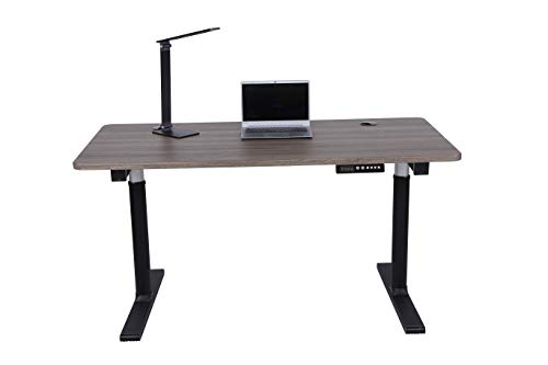 ApexDesk Vortex Series 60" 6-Button Electric Height Adjustable Sit to Stand Desk (Memory Controller, Fox Teakwood Top)