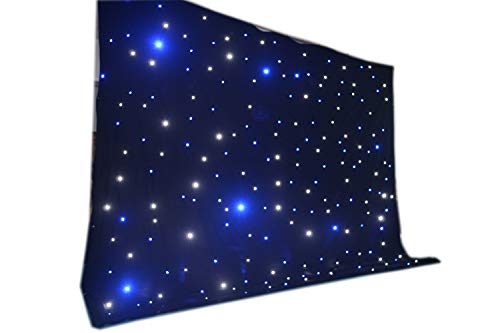 LED backdrop 3m x 4m Blue and white LED Star Curtain DMX Control for wedding event stage show