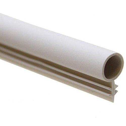 1/4" Window Kerf Bulb Weatherstrip Mount Slot Seal in 2 Colors and 6 Lengths (500, Tan/Beige)