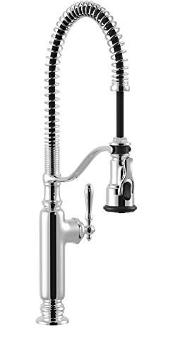 KOHLER K-77515-CP Tournant Semi-Professional Pull-Down Kitchen Sink Faucet, Polished Chrome