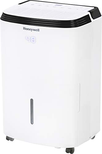 Honeywell Medium Basement & Room Up to 3000 Sq. Ft, TP50AWKN Smart Wi-Fi Energy Star Dehumidifier, 50 Pint, White