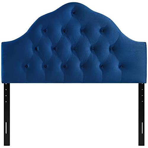 Modway Sovereign King Diamond Tufted Performance Velvet Headboard, Navy