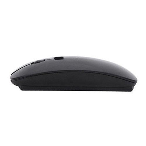 2.4G Wireless Mouse, Ergonomic Scroll Optical Slim Cordless Mice for Windows MacBook Laptop PC with USB Receiver Black
