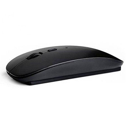 2.4G Wireless Mouse, Ergonomic Scroll Optical Slim Cordless Mice for Windows MacBook Laptop PC with USB Receiver Black