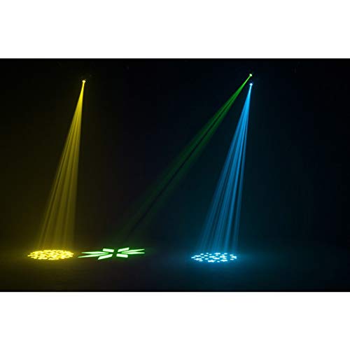 (2) American DJ Pocket Pro High Output Mini Moving Heads with UC-IR Universal Remote Control Package