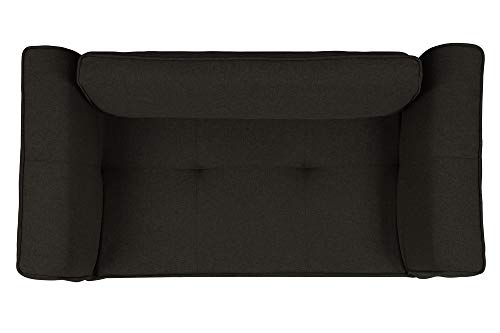 Novogratz Leyla Loveseat, Black