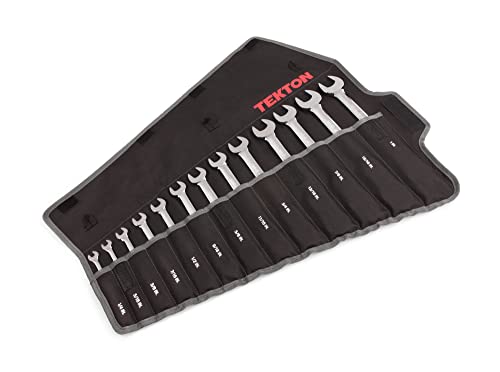 TEKTON Ratcheting Combination Wrench Set, 13-Piece (1/4-1 in.) - Pouch | WRN53091