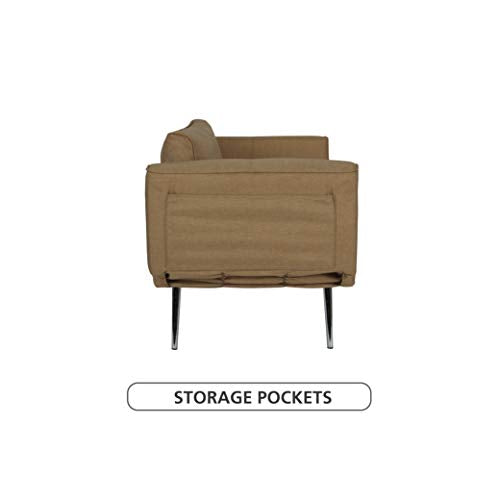 Novogratz Leyla Loveseat, Tan