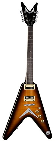 Dean Guitars 6 String Dean V 79 Flame Top Solid-Body Electric Guitar - Trans Brazilia, TBZ