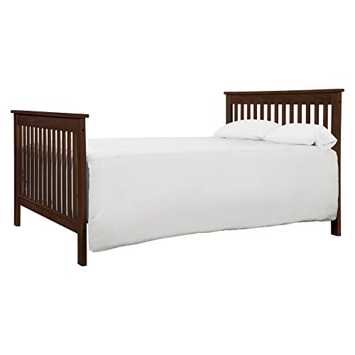 DaVinci Piedmont 4-in-1 Convertible Crib with Toddler Bed Conversion Kit in Espresso | Greenguard Gold Certified