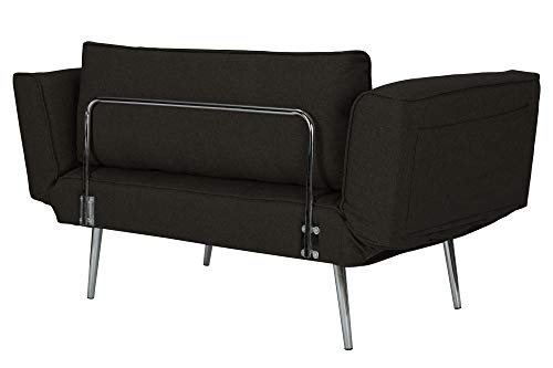 Novogratz Leyla Loveseat, Black