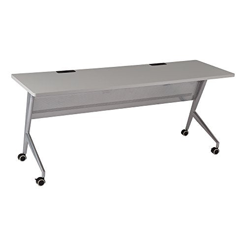 Learniture Heavy-Duty Flipper Table, One Electric Component, 70 3/4" W x 23 1/2" D, Gray, LNT-TSU3036GRW1EC-SO