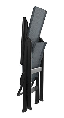 Lafuma LFM2780-6897 High Back Chair, Obsidian
