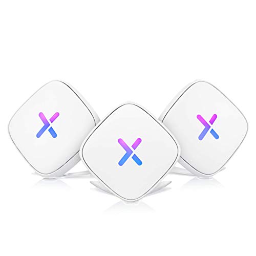 Zyxel Multy U Triple - AC2100 Home Wi-Fi Mesh System Up to 6,000 sq. ft, Tri-Band Technology, Alexa Enabled 11ac Kit WiFi WSR30-US0301F [MULTYU3]