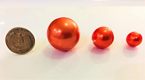 20 Packs Sale Orange Pearls - Jumbo/Assorted Sizes Vase Decorations - to Float The Pearls Order The Floating Packs from The Options Below