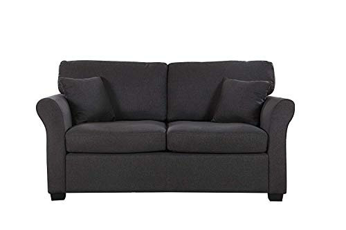 Divano Roma Furniture Classic Sofas, Dark Grey