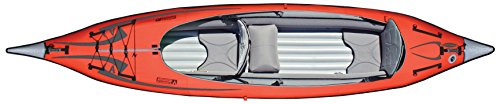 ADVANCED ELEMENTS AE1007-R AdvancedFrame Convertible Inflatable Kayak, 15', Red