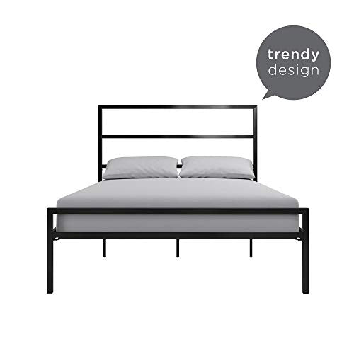 DHP Miles Metal Full Bed, Black