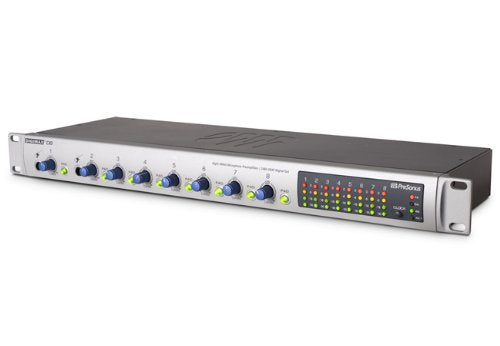 PreSonus DigiMax D8 Eight-Channel Preamp with 48 kHz ADAT Output