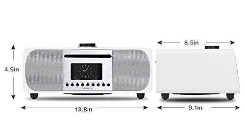 LEMEGA All-in-One 35W Stereo Speaker W/ Internet FM Digital Radio CD Player Bluetooth Built-in Subwoofer USB Aux & TFT Colour Display