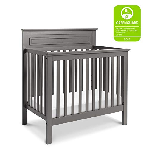 DaVinci Autumn 4-in-1 Convertible Mini Crib in Slate | Greenguard Gold Certified