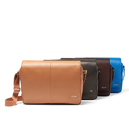 Leatherology Cognac Laptop Messenger Bag
