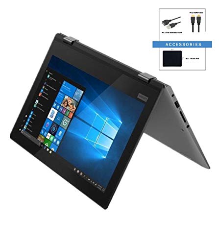 Lenovo Flex 11.6" HD 2in1 Touchscreen Laptop w/ Accessories Intel Pentium Silver N5000 Processor Onyx Black