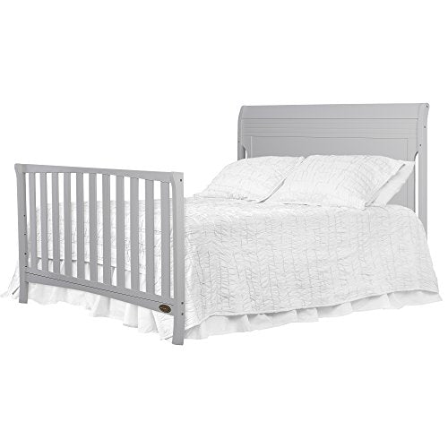 Dream On Me Bailey 5-in-1 Convertible Crib, Dove Grey, Full size