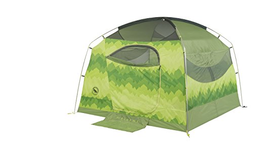 Big Agnes Big House Deluxe Camping Tent, Green Leaf, 4 Person