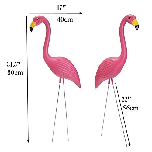 12 Plastic Pink Flamingos, XL Premium Yard Flamingos.