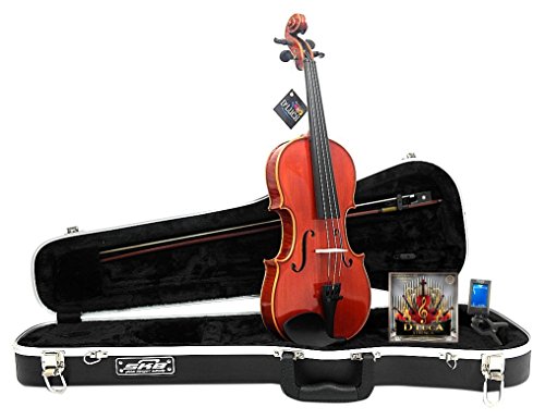 D'Luca PROV-CA400-14 Strauss 400 Concerto Violin 1/4 with SKB Molded Case, Strings and Tuner