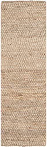 Safavieh Natural Fiber Collection NF459A Handmade Premium Jute Runner, 2'6" x 14' , Natural