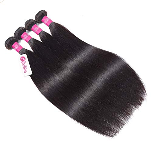 10A Grade Brazilian Human Hair Bundles 20 22 24 26inch Straight Hair 4 Bundles Natural Color Brazilian Hair Extensions Unprocessed Virgin Straight bundles
