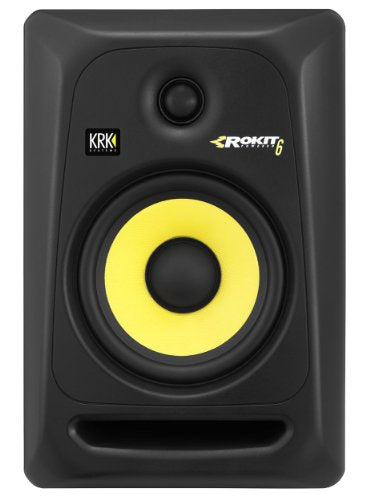 (2) KRK RP6-G3 Rokit Powered 6" Powered Studio Monitors+Stands+MOPAD+2 Cables