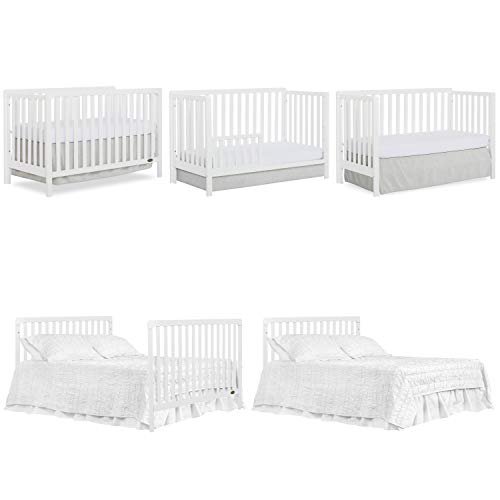 Dream On Me Ridgefield 5 in 1 Convertible Crib in White