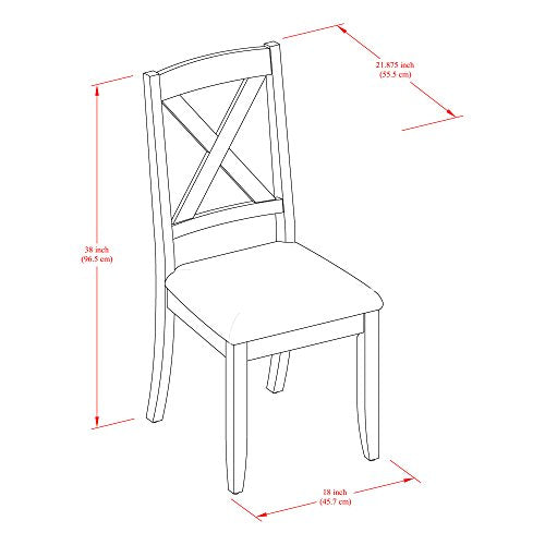 Better Homes and Gardens Maddox Crossing Dining Chair, Set of 2, Brown