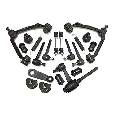 20 Pc Front Suspension Steering Kit Idler and Pitman Arms Sway Bar Frame Bushings 27mm (1.06 inch) Control Arm with Ball Joints Tie Rod Ends