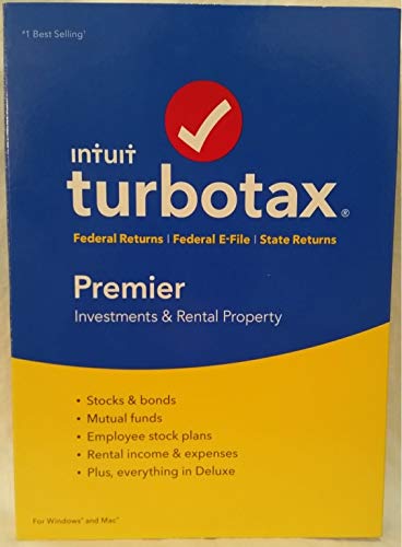 2017* PREMIER * TurboTax FEDERAL RETURNS+FEDERAL E-FILE+STATE RETURN PREMIER CD-ROM PC/MAC
