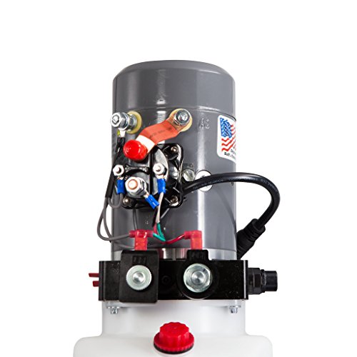KTI Double Acting 12V Hydraulic Pump - 6 Quart