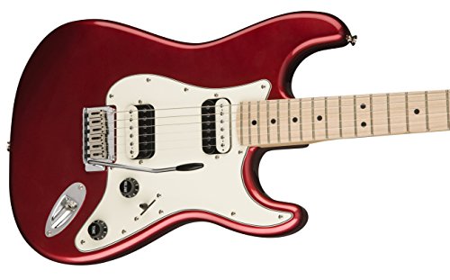 Squier by Fender Contemporary Stratocaster Electric Guitar - HH - Maple Fingerboard - Dark Metallic Red
