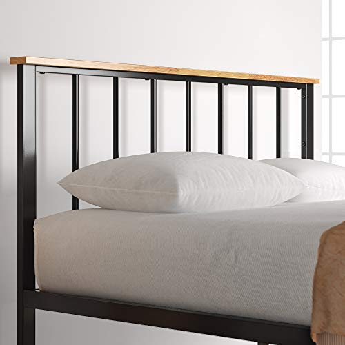 Zinus Brianne Metal and Wood Platform Bed, Twin