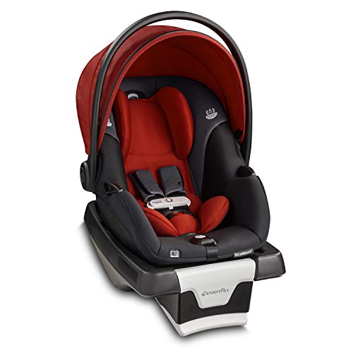 Evenflo Gold SensorSafe SecureMax Smart Infant Car Seat, Garnet (30412336)