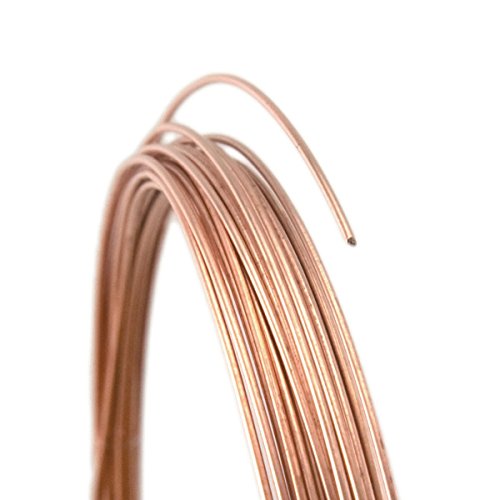 10 Gauge Round Dead Soft 14/20 Rose Gold Filled Wire - 5FT