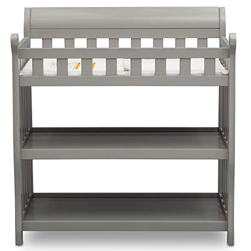 Delta Children Eclipse Changing Table with Changing Pad, Grey